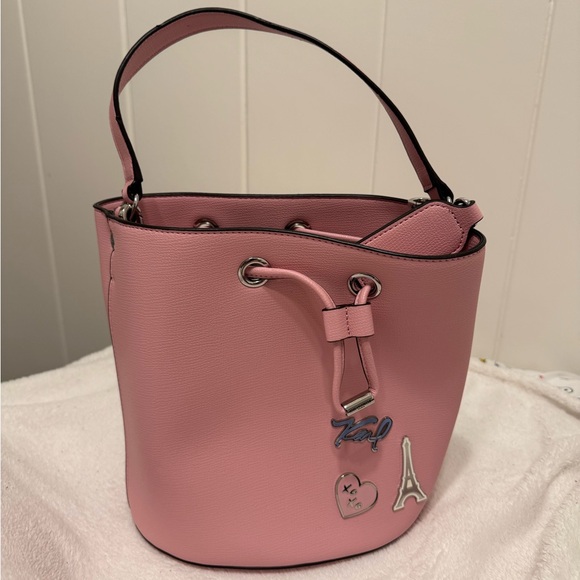 Karl Lagerfeld Handbags - Karl Lagerfeld Pink Crossbody Bag